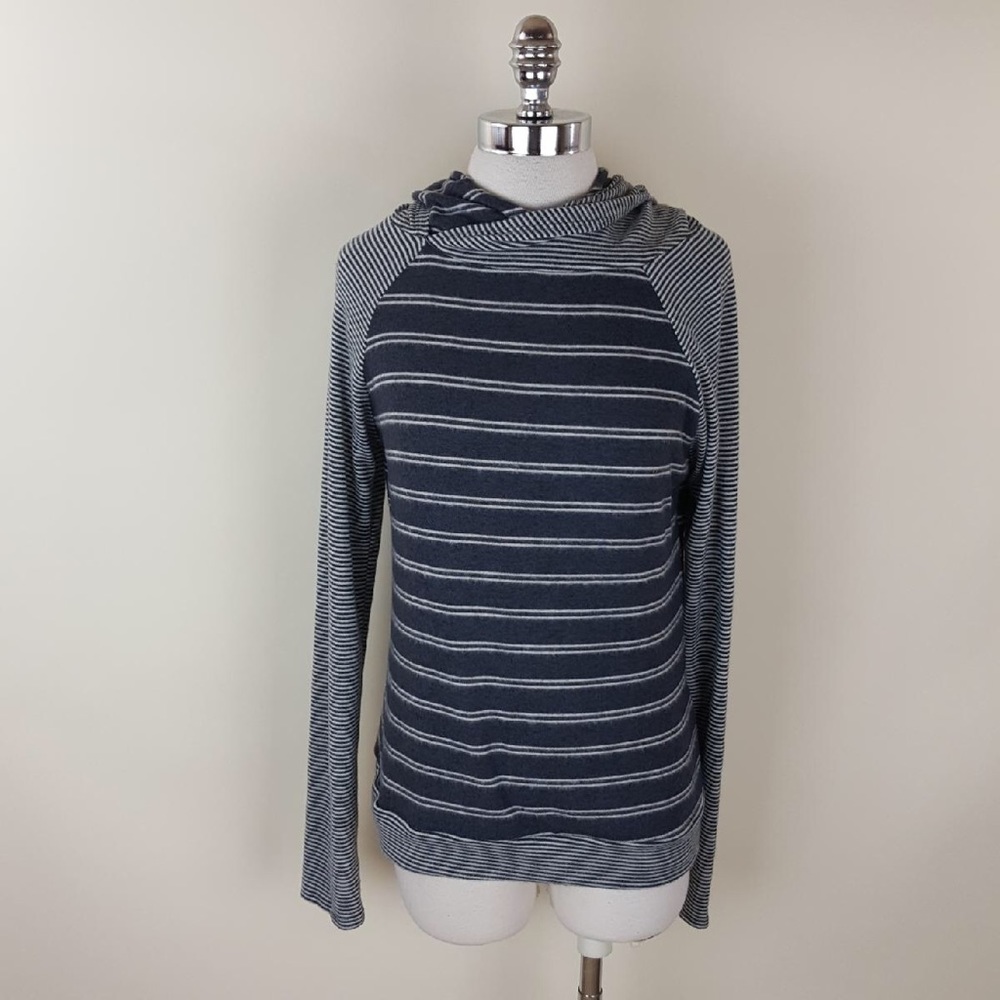 COPY - Striped Contrast Soft Long Sleeve Hoodie